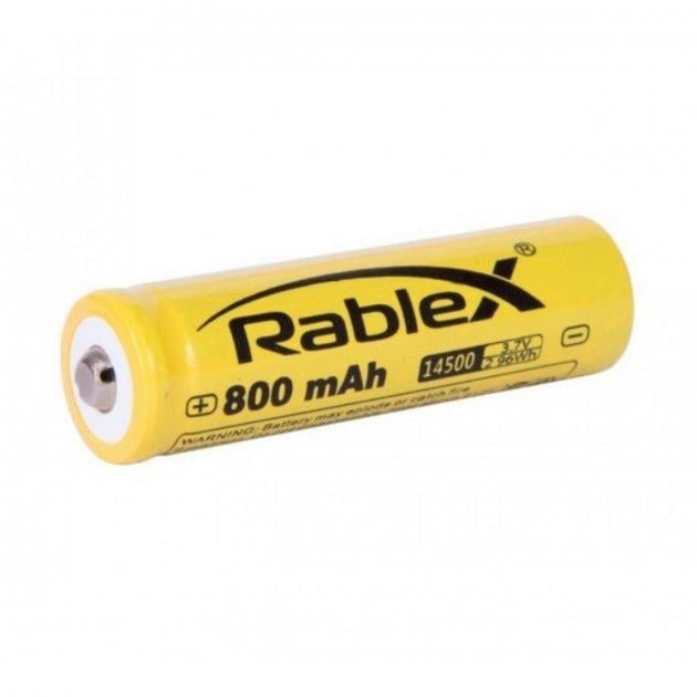 Акумулятор Rablex Li-Ion 14500 3,7V 800 mAh для ліхтариків - фото 3 Акумулятор Rablex Li-Ion 14500 3,7V 800 mAh для ліхтариків - фото 3