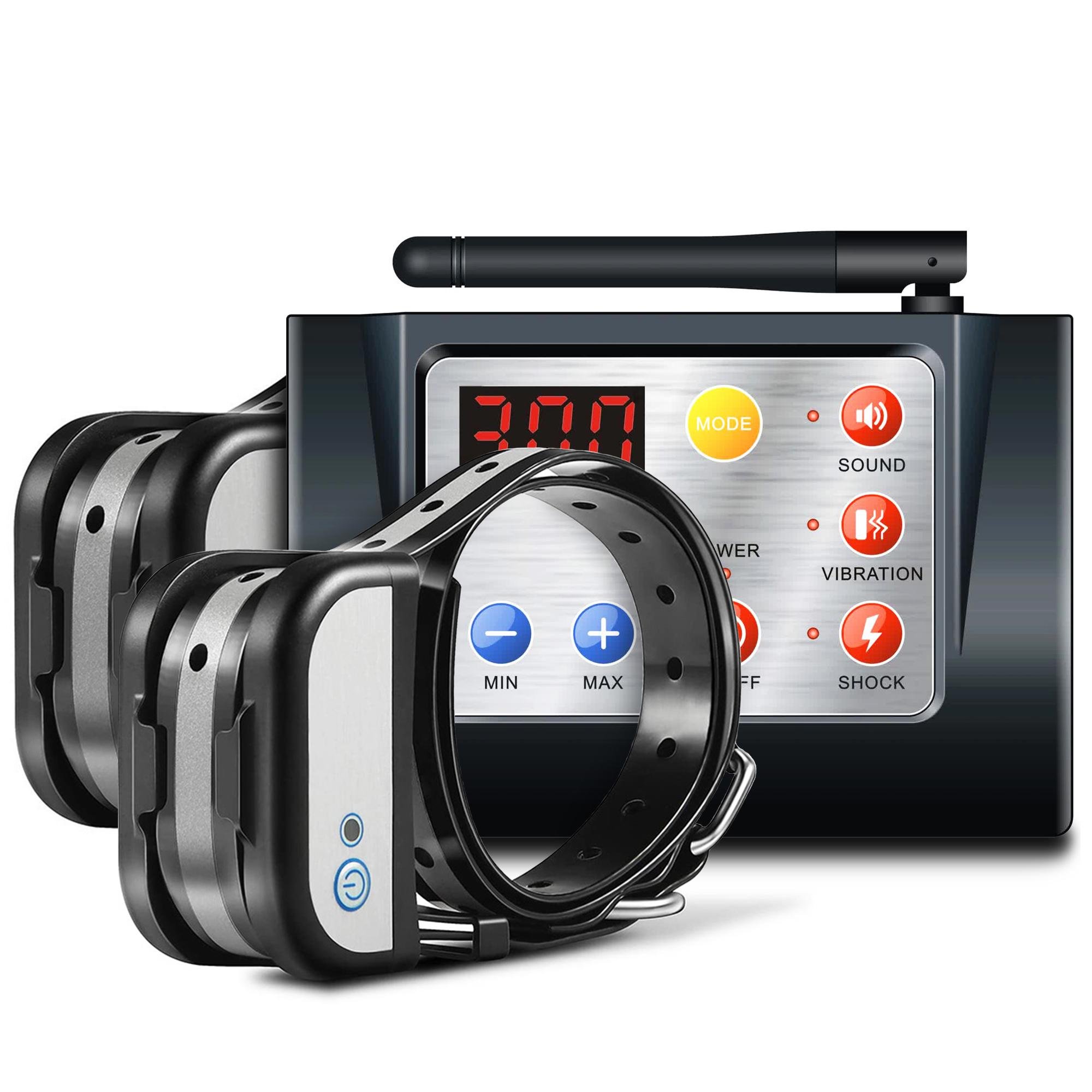 Забор для собак Digital Lion YH883-2 беспроводной с 2-мя электронными ошейниками для дрессировки Черный Забор для собак Digital Lion YH883-2 беспроводной с 2-мя электронными ошейниками для дрессировки Черный