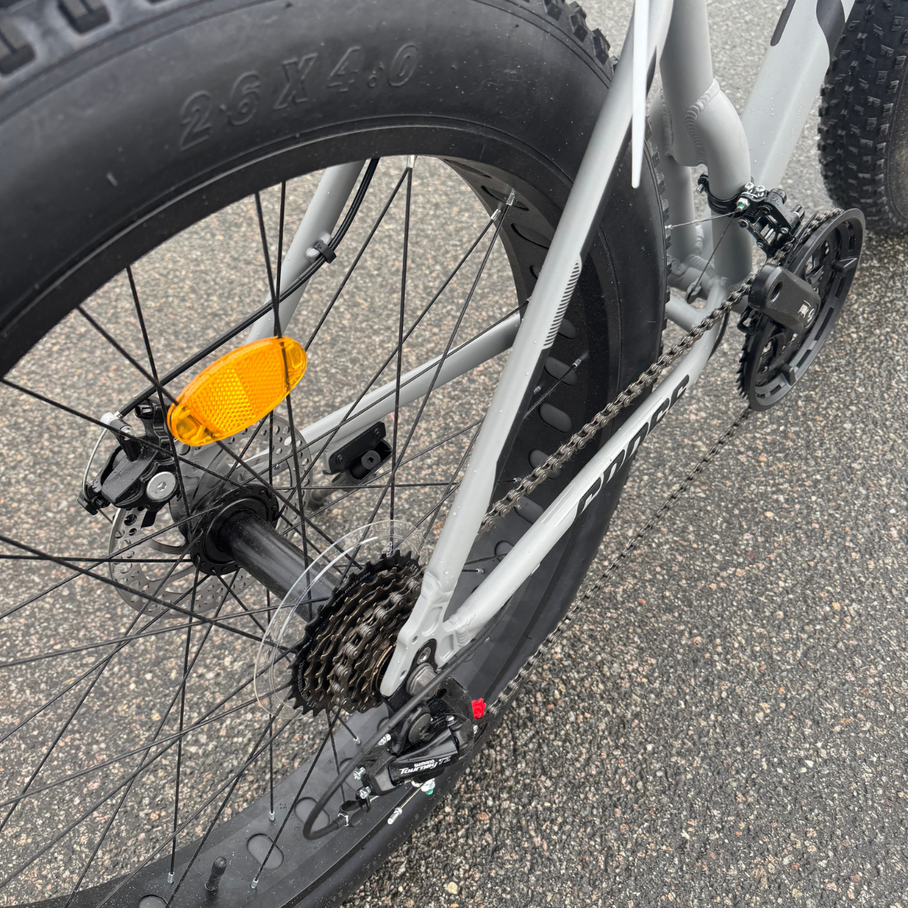 Фетбайк алюминиевый Cross Kayot 26/4,0" с амортизатором Shimano Серый (cb03b394) - фото 3 Фетбайк алюминиевый Cross Kayot 26/4,0" с амортизатором Shimano Серый (cb03b394) - фото 3