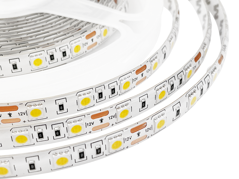 Світлодіодна стрічка МТК MTK 5050 60 LED 12V IP65 Тепло білий ( -300WW-F-5050-12 №1) - фото 3