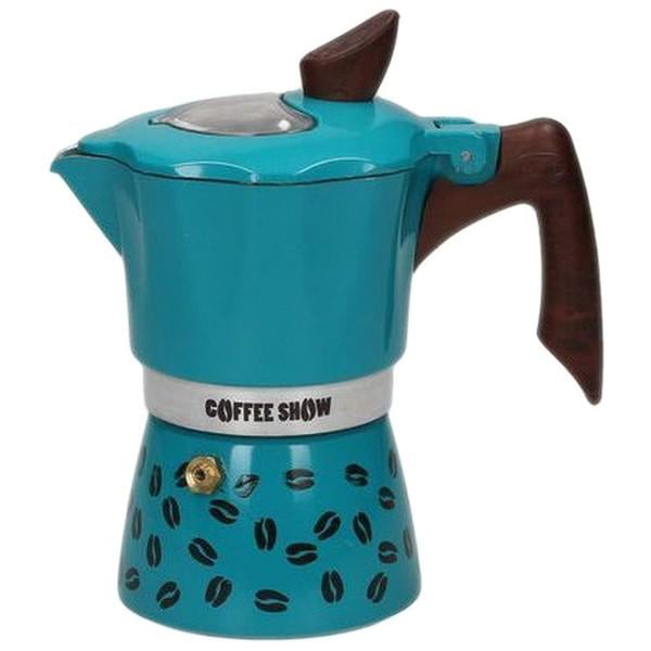 Кофеварка гейзерная GAT Coffee Show 300 мл Бирюзовый (104606)
