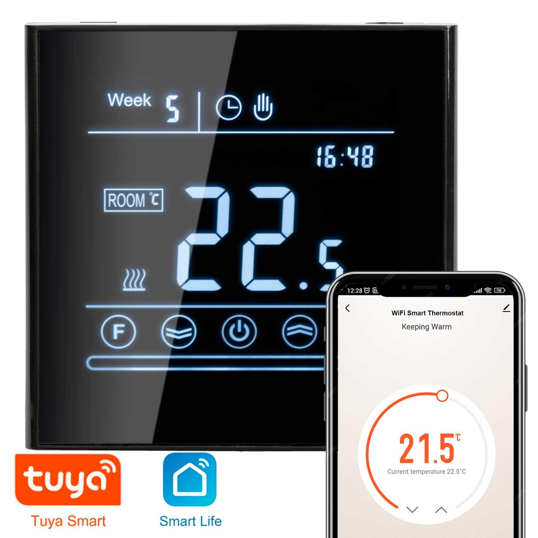 Комплект теплої підлоги Prime Electric PM-175 5 м² 875 Вт нагрівальний мат з сенсорним Wi-Fi терморегулятором чорним (10175-K0266) - фото 2