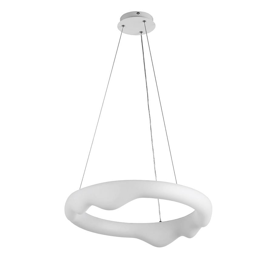 Люстра підвісна Levistella 797MD6002 500 LED Лофт кільце з пультом та додатком Білий (2691309181)