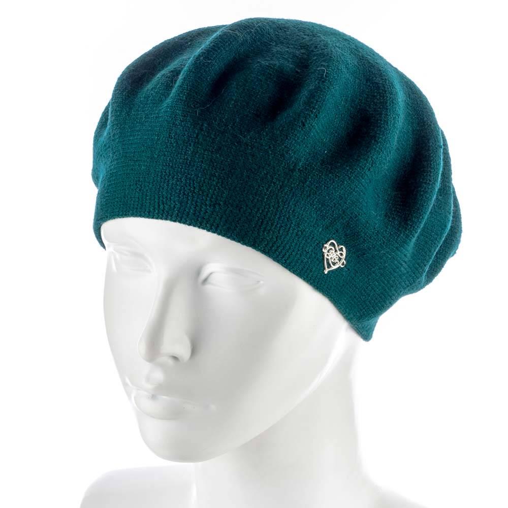 Берет женский Zolly ZH201 пустой из вискозы зеленый