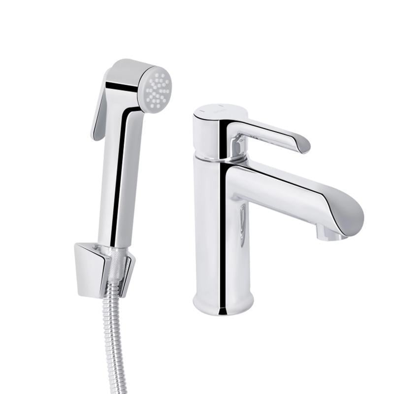 Смеситель для умывальника с гигиеническим душем QTGRA272CRM45670 латунный Chrome (SD00051794) Смеситель для умывальника с гигиеническим душем QTGRA272CRM45670 латунный Chrome (SD00051794)