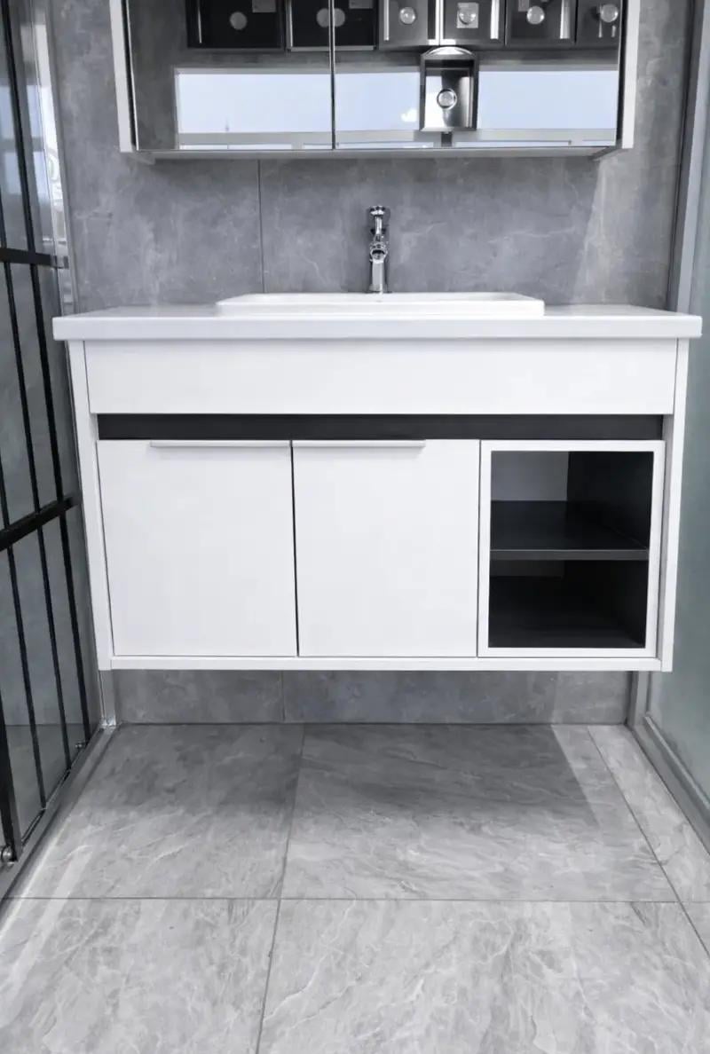 Тумба підвісна з умивальником Aquanil Napoli 100 см White Тумба підвісна з умивальником Aquanil Napoli 100 см White