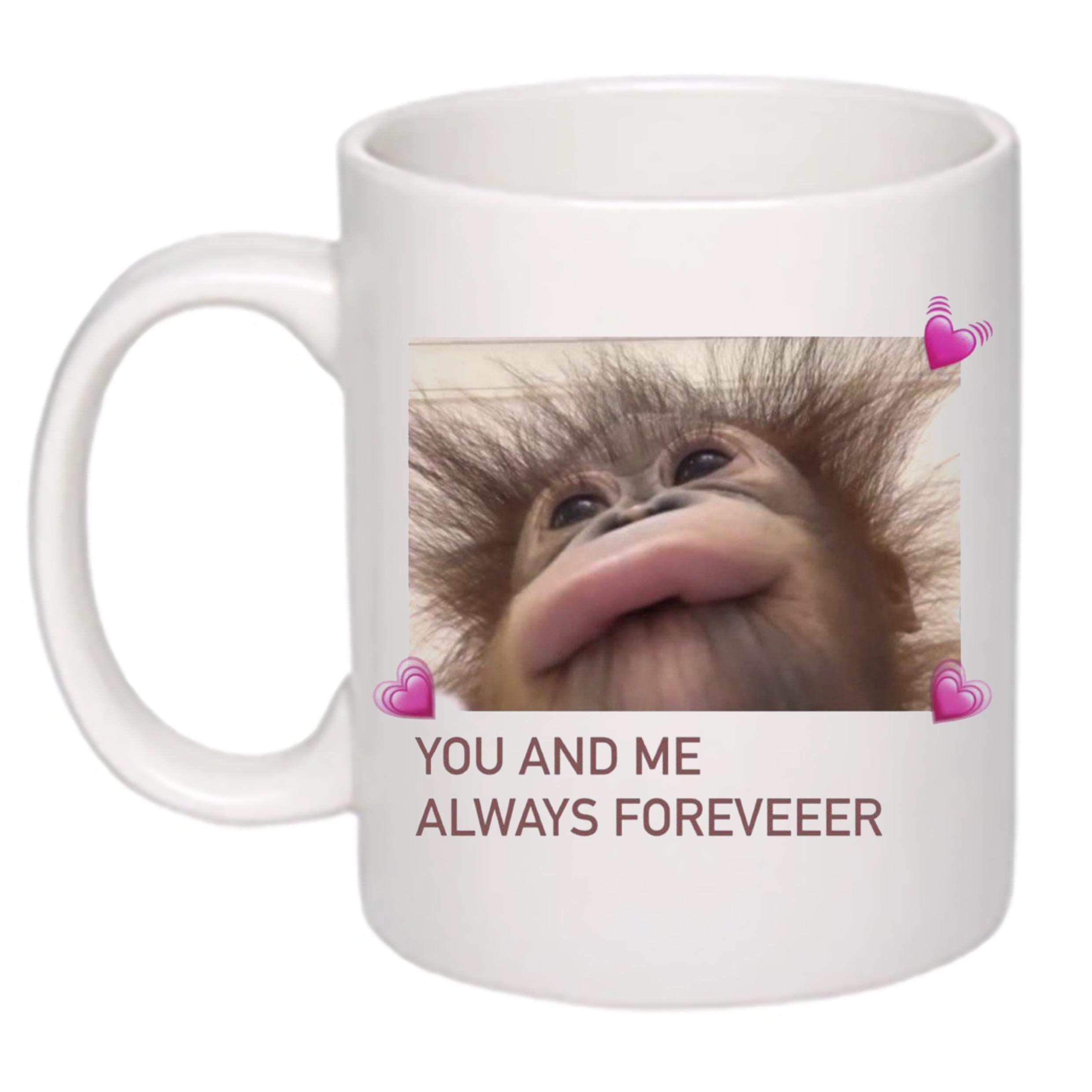 Чашка с принтом "Always foreveeer" 330 мл Белый (19006) Чашка с принтом "Always foreveeer" 330 мл Белый (19006)