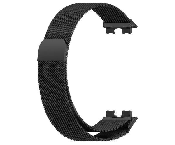 Ремінець металевий Milanese Magnetic для смарт-годинників Huawei Band 8/Band 9 Чорний