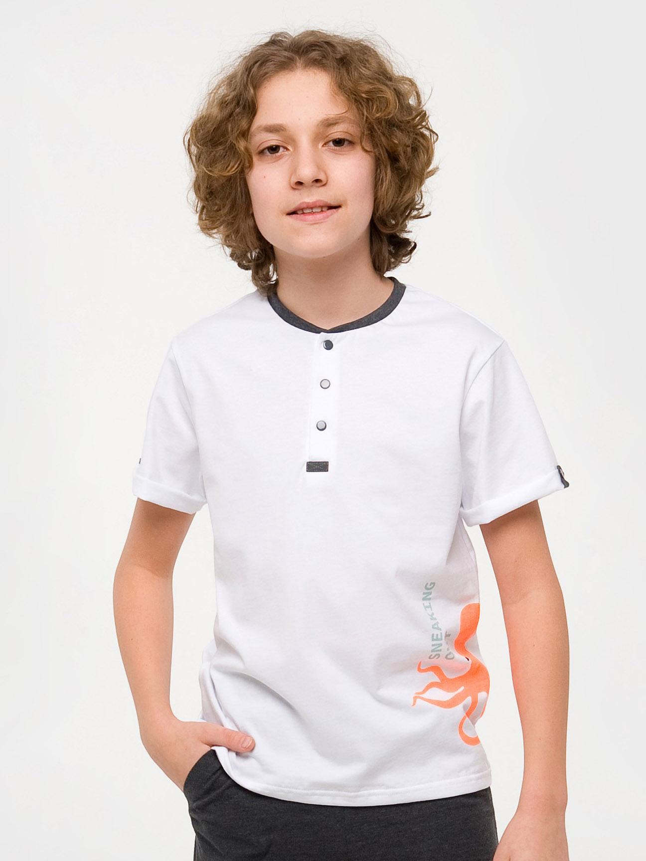 Футболка Smil 146 см Белый (110627)