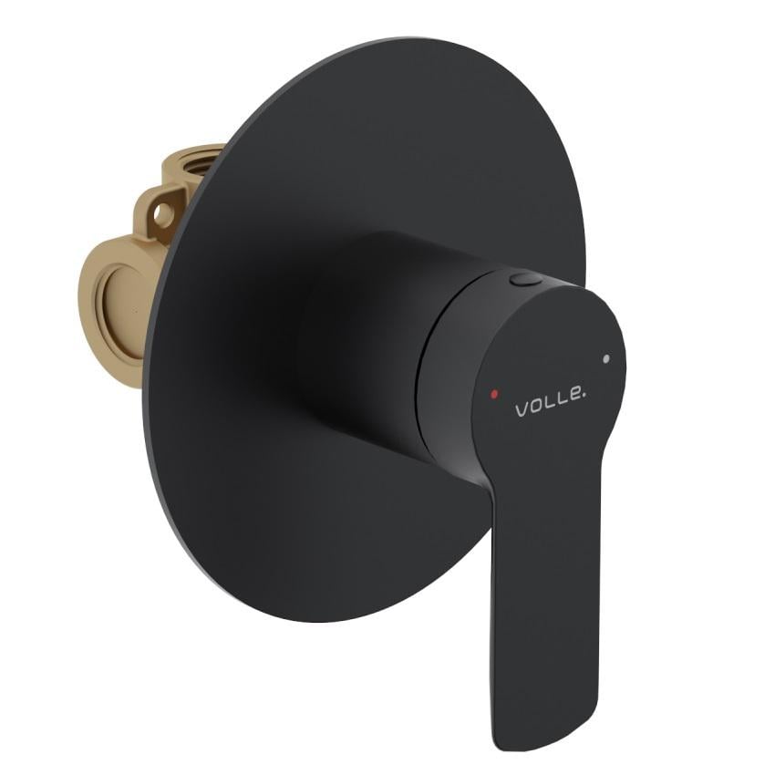 Смеситель для душа скрытого монтажа VOLLE LIBRA 1521.100204 Черный (170783)