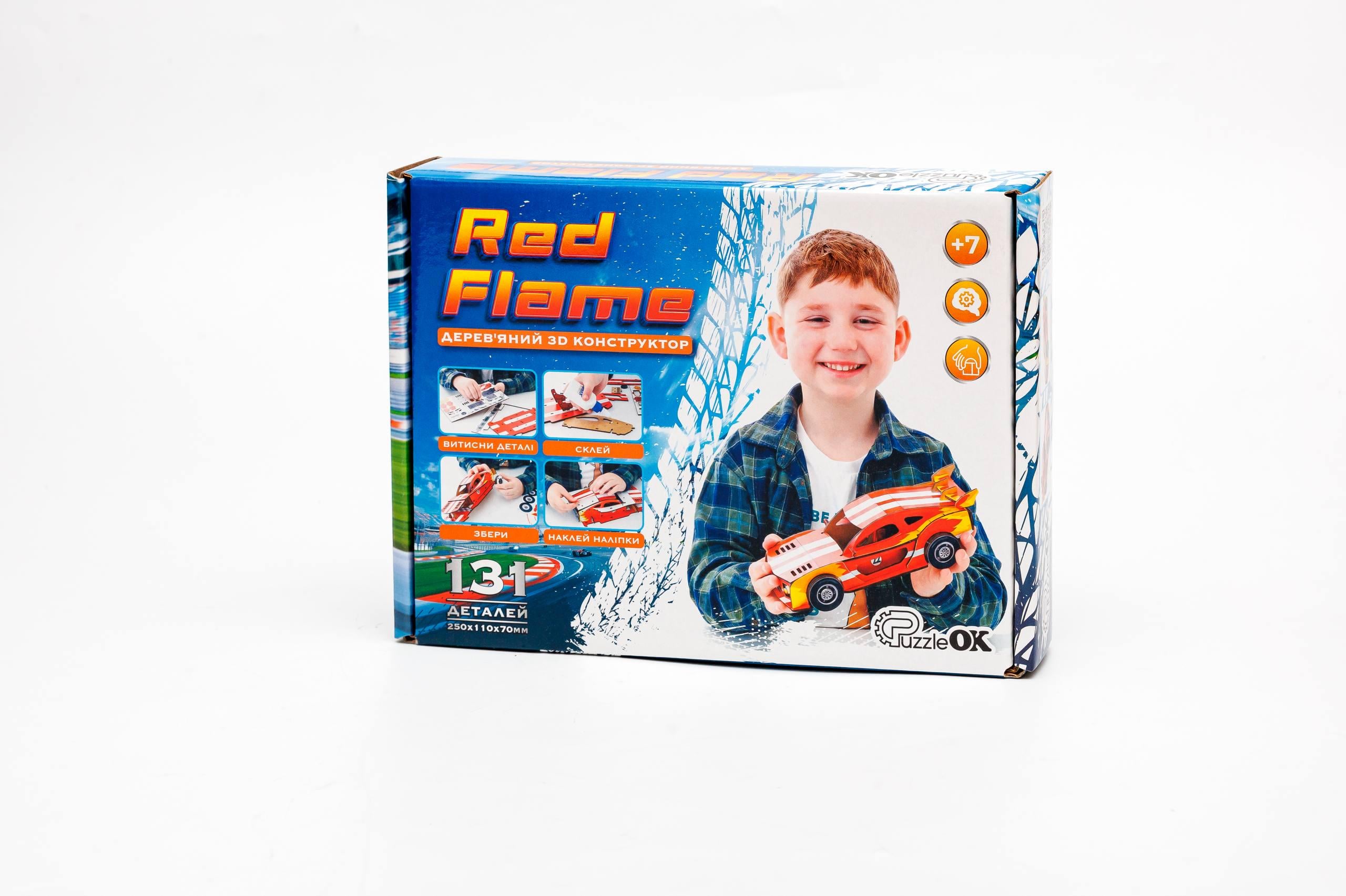 Конструктор дерев’яний 3D Red Flame