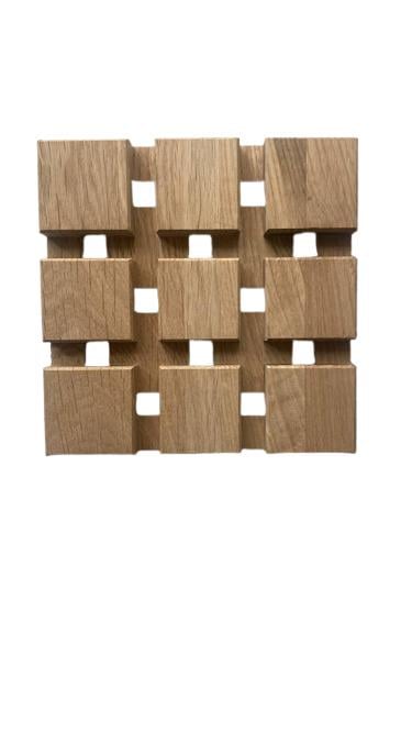 Подставка под горячее из дуба 15x15x1,9 см (1044-25)