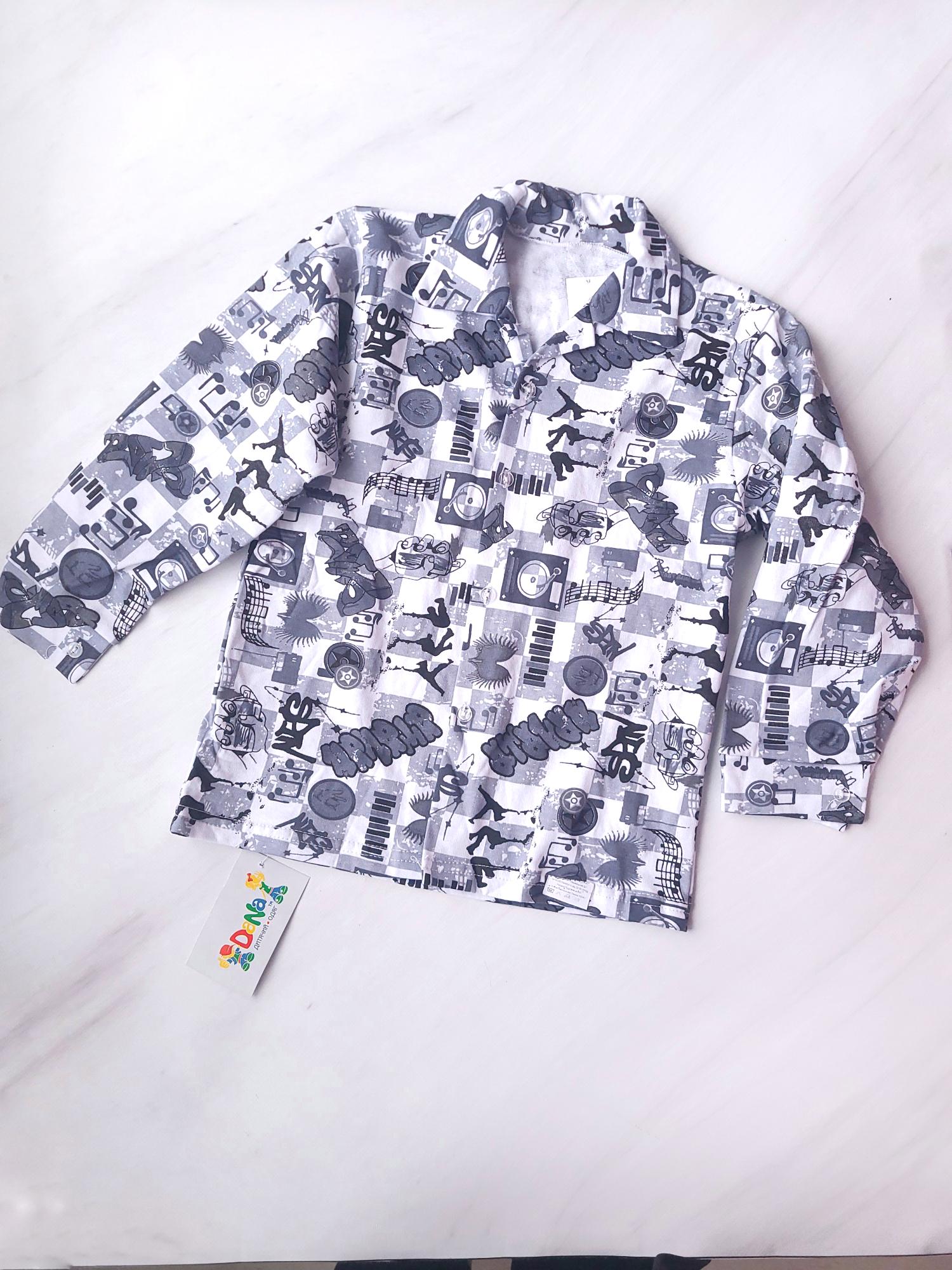 Рубашка для мальчика Babytex 12517 128-134 см 7-9 лет Серый