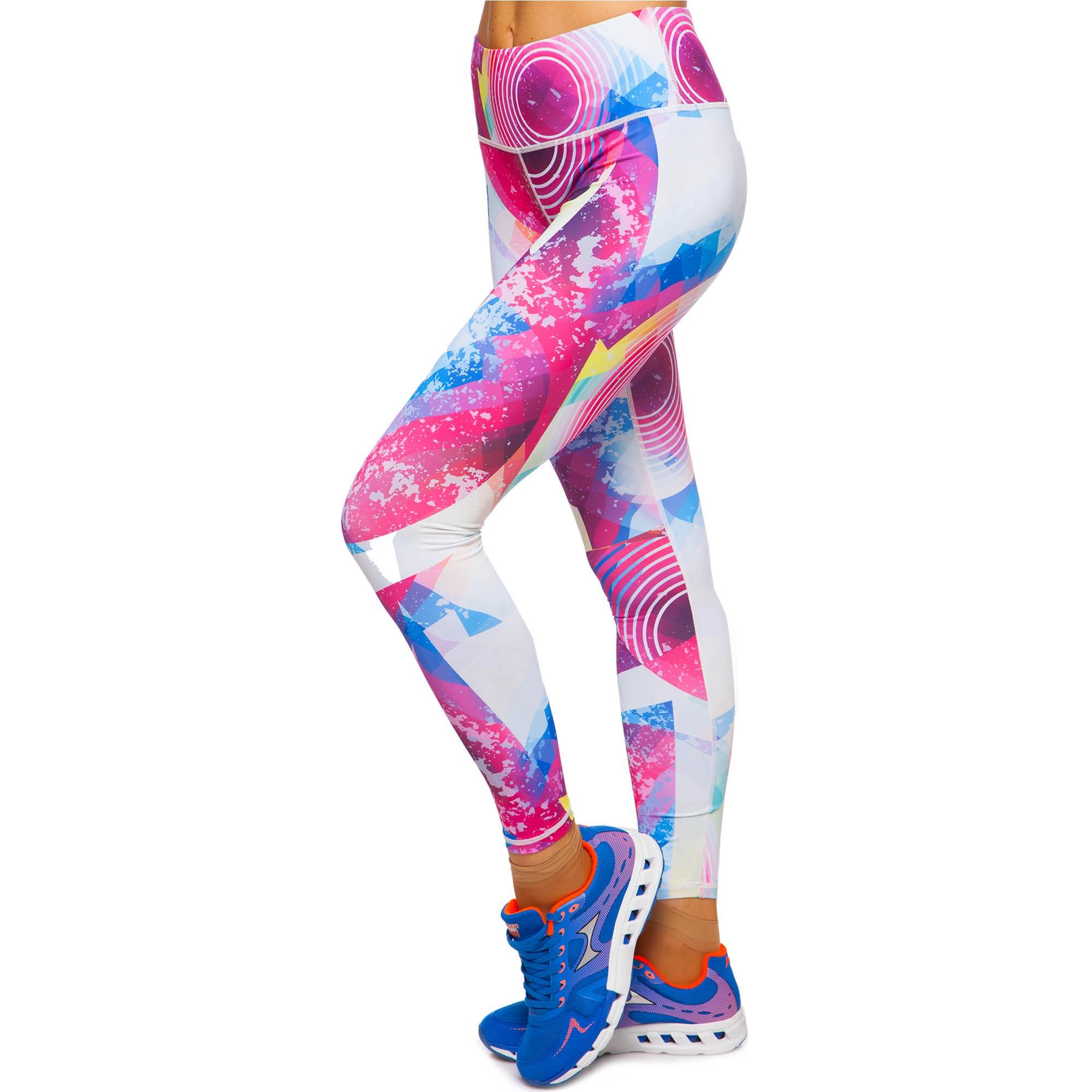 Лосины женские с принтом DOMINO YH93 M Розовый/Белый (YH93_M)