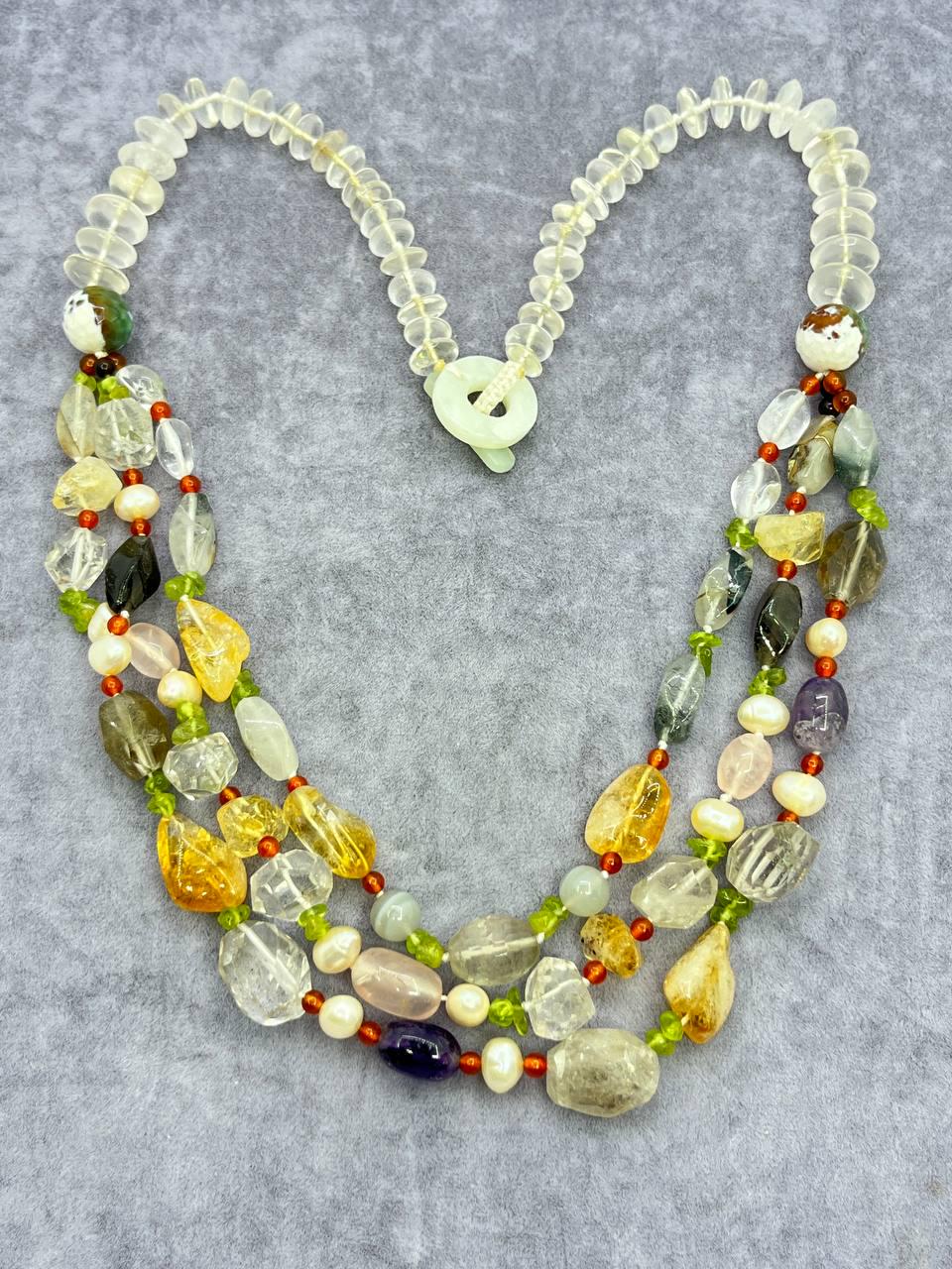 Бусы самоцветы 60 см Разноцветный (10160) - фото 1 Бусы самоцветы 60 см Разноцветный (10160) - фото 1