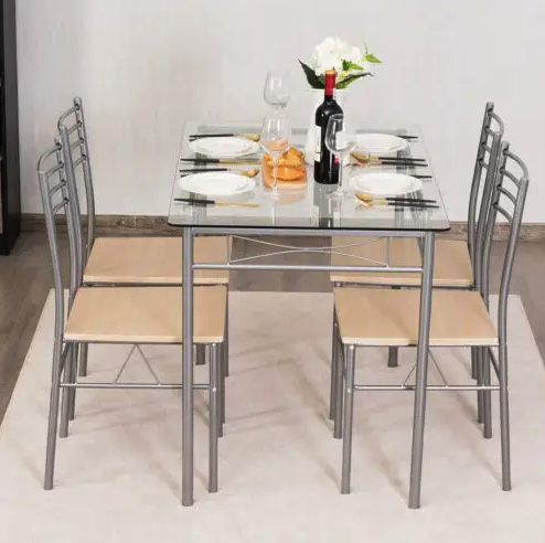 Комплект мебели Costway Corners обеденный стол со стульями (4781)