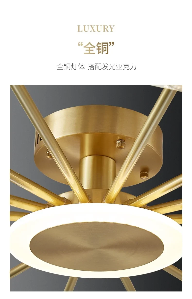 Люстра Нептун LED Золотой (8810-B) - фото 7 Люстра Нептун LED Золотой (8810-B) - фото 7