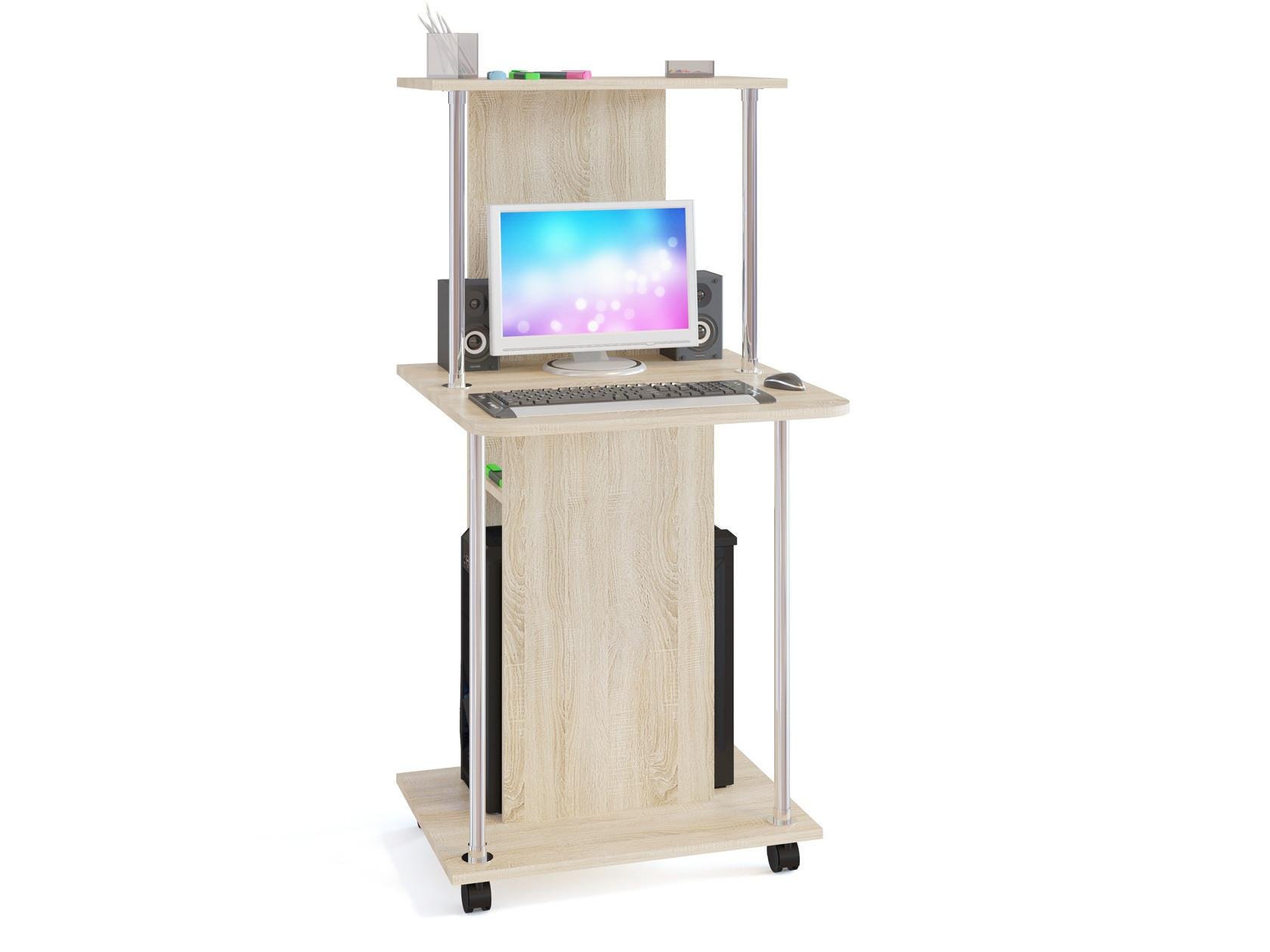 Компьютерный стол XDesk-12 ЛДСП 1255x600x600 мм Дуб молочный (KСXD12) Компьютерный стол XDesk-12 ЛДСП 1255x600x600 мм Дуб молочный (KСXD12)