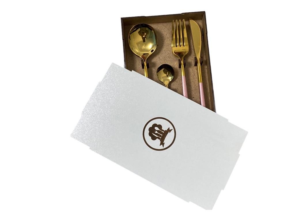 Набор столовых приборов Kitchen на 6 персон Розовый (1496764818) - фото 3 Набор столовых приборов Kitchen на 6 персон Розовый (1496764818) - фото 3