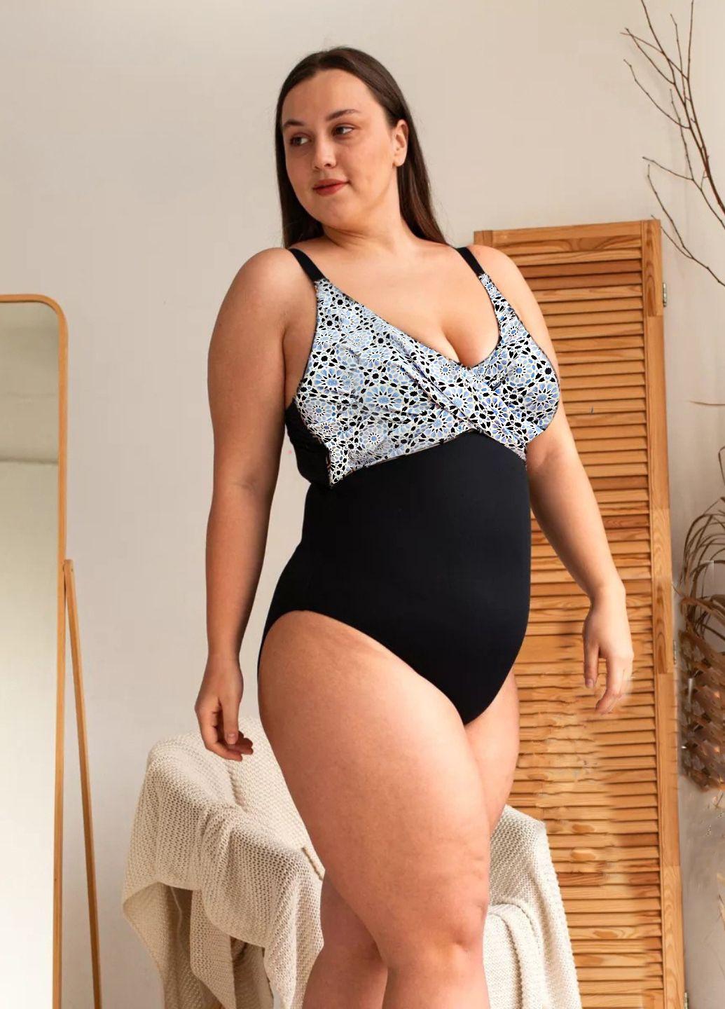 Купальник цельный Tchibo 50 с корректирующим эффектом L Черный (13544) - фото 6