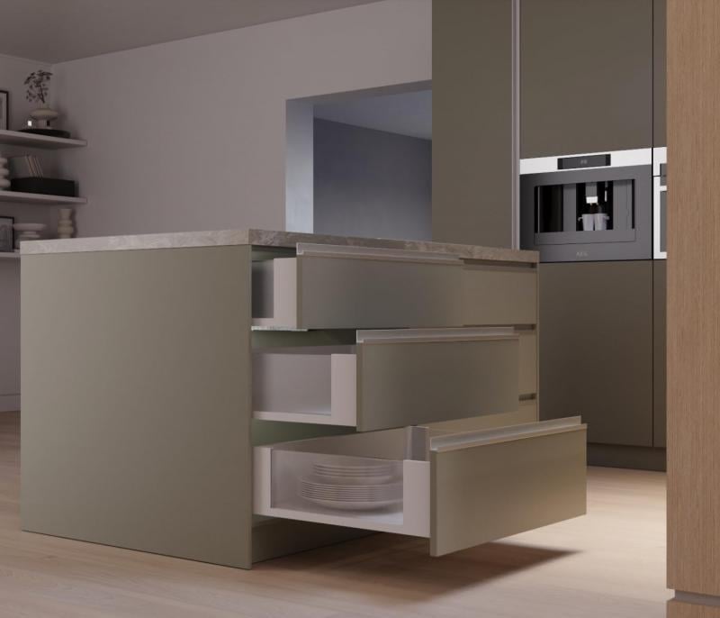 Висувна шухляда Axis Pro GLASS середній-B L 500 мм H 120 мм Графіт (PB-AXISPRO-GLASS-KPL500B) - фото 2 Висувна шухляда Axis Pro GLASS середній-B L 500 мм H 120 мм Графіт (PB-AXISPRO-GLASS-KPL500B) - фото 2