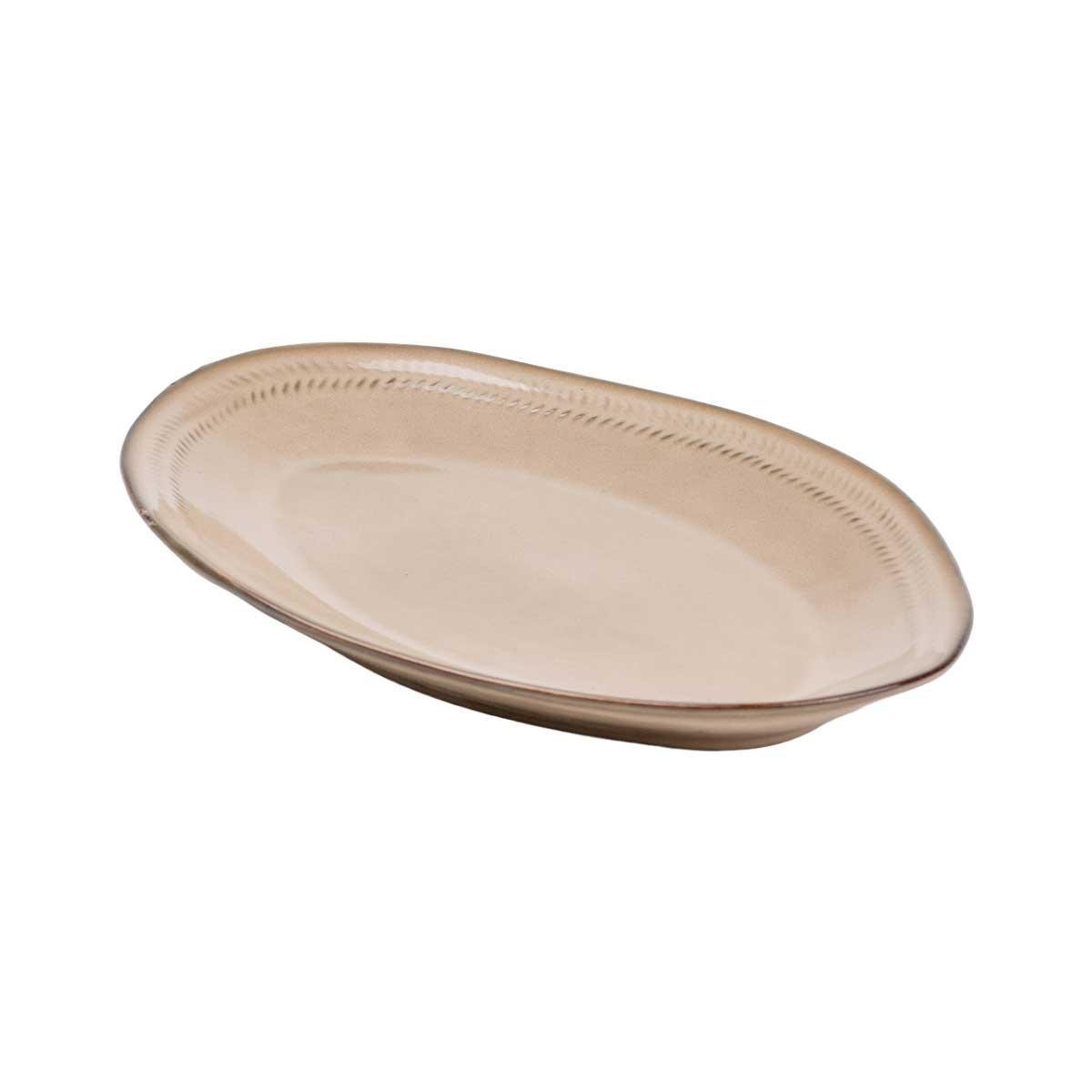 Блюдо сервірувальне овальне порцелянаове 33,5х23 см Бежевий (HP23380) - фото 3 Блюдо сервірувальне овальне порцелянаове 33,5х23 см Бежевий (HP23380) - фото 3
