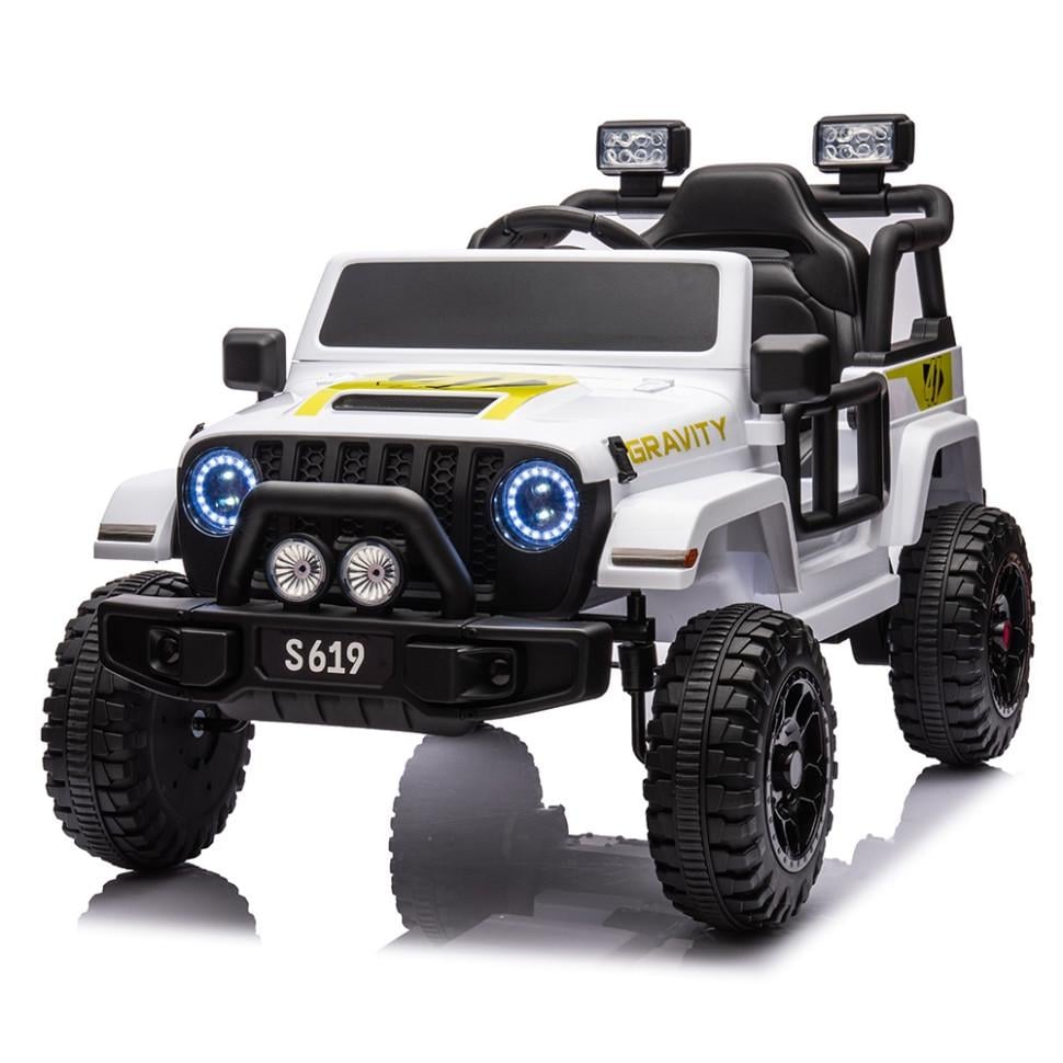 Детский электрический джип Bambi 12V одноместный Белый (DE-169-E-855) Детский электрический джип Bambi 12V одноместный Белый (DE-169-E-855)