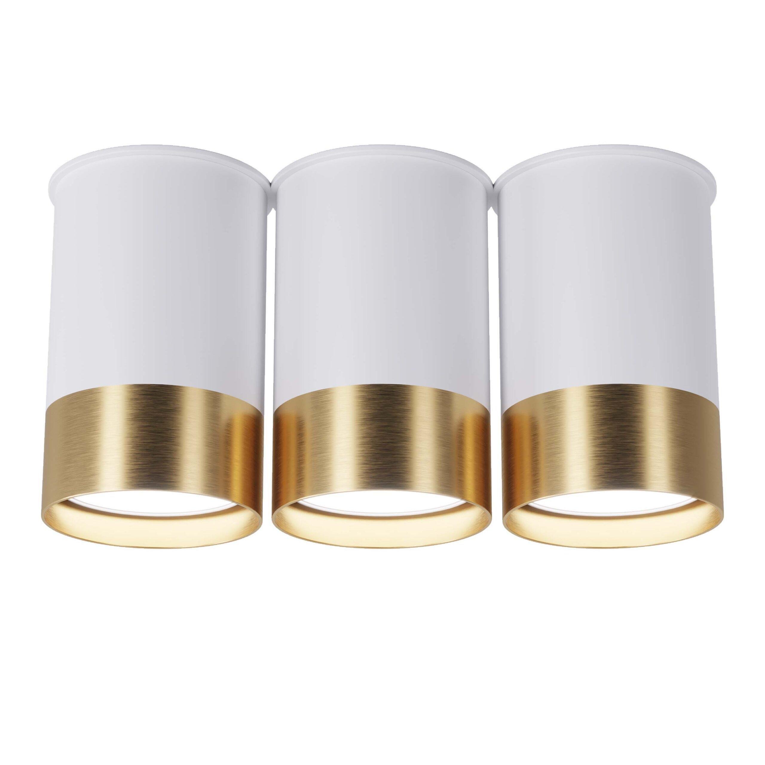 Спот точечный BP тройной White/Gold (25606-3)