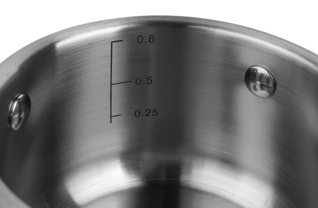 Каструля з кришкою Edenberg EB-3001 із нержавіючої сталі 0,8 л - фото 5 Каструля з кришкою Edenberg EB-3001 із нержавіючої сталі 0,8 л - фото 5