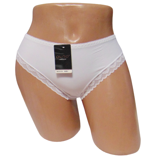 Женские трусики бесшовные сзади Ouno 6178 XL-2XL Белый (1726314529)