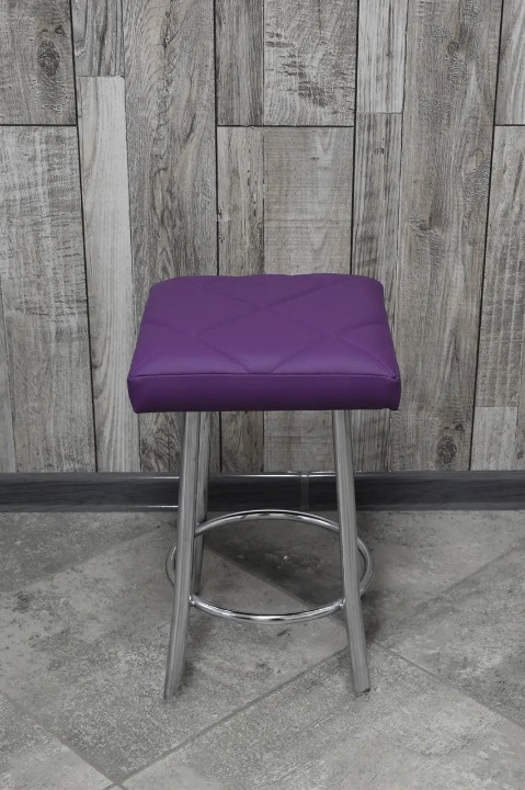 Табурет кухонний Tutty+ Ромб 30х30х45 см Фіолетовий/Хром (28374598)