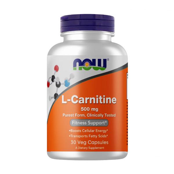 Диетическая добавка Now L-Carnitine 500 мг 30 капсул