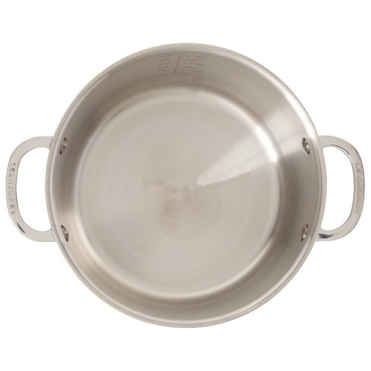 Кастрюля Le Creuset из нержавеющей стали 3-Ply Plus 5,3 л 24 см Серебристый (96602124000000) - фото 4