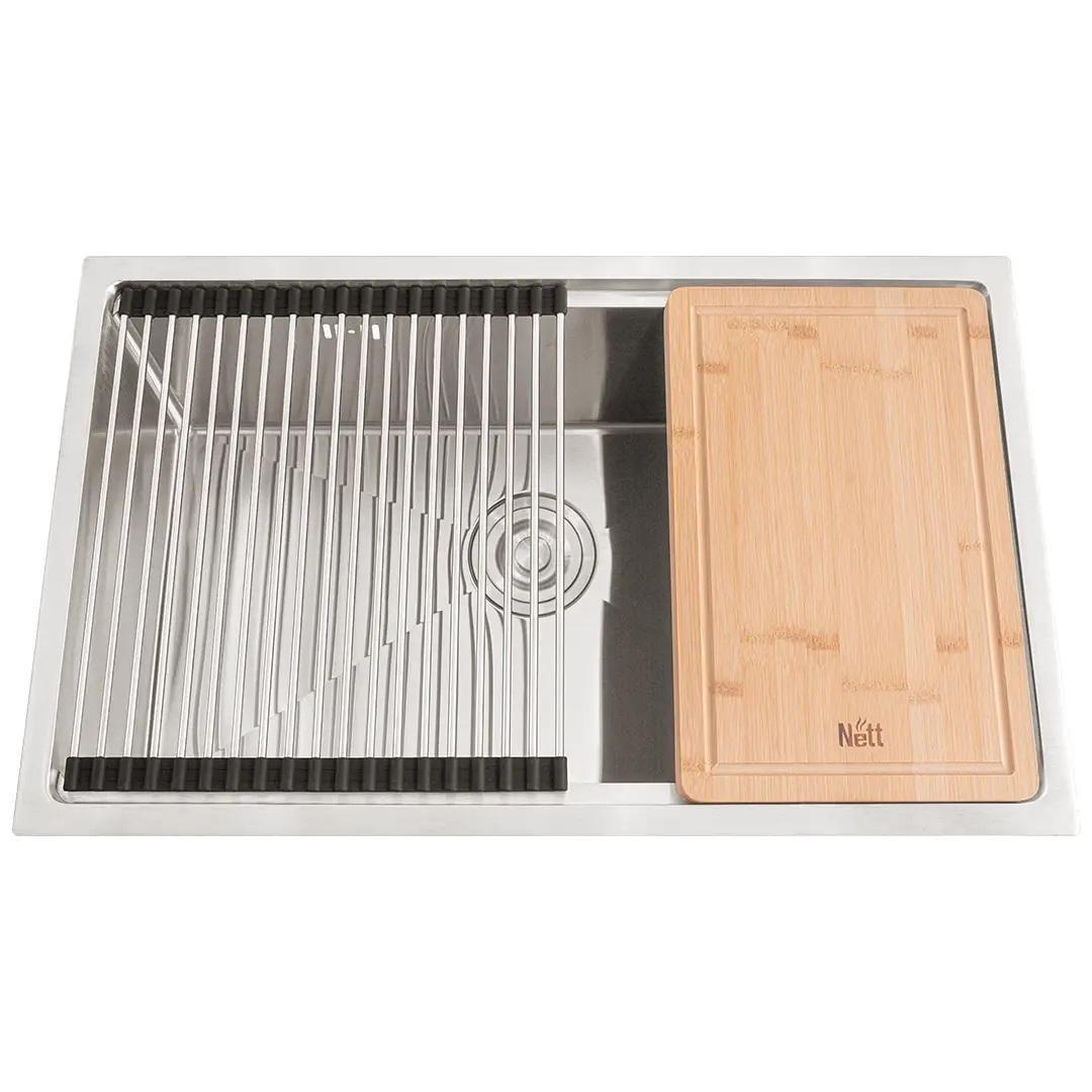 Мийка для кухні-станція під стільницю Nett NS-7042 нержавіюча сталь 1,5 мм 1мм (042820) Мийка для кухні-станція під стільницю Nett NS-7042 нержавіюча сталь 1,5 мм 1мм (042820)