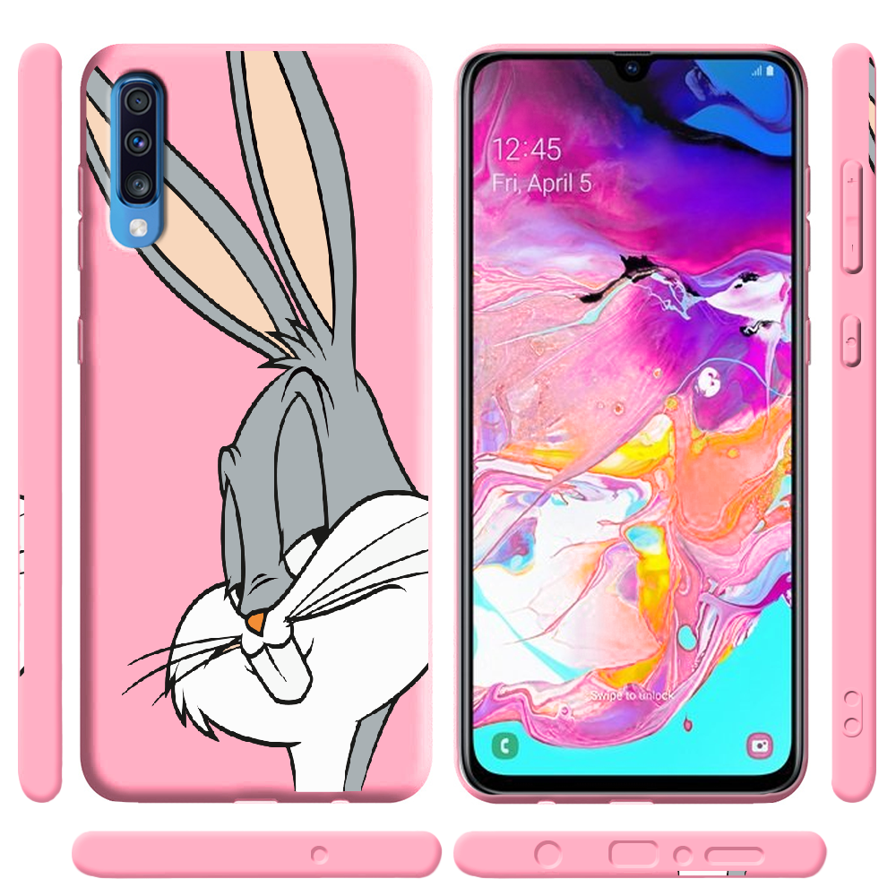 Чохол BoxFace Samsung A705 Galaxy A70 Lucky Rabbit Рожевий силікон (36860-bk81-37422) - фото 2