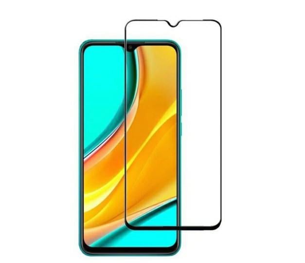 Загартоване захисне скло на Xiaomi Redmi 9C / Чорна рамка