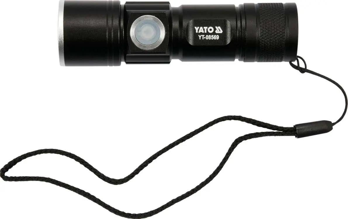Фонарь светодиодный (XTE CREE) YATO, аккумулят. Li-Ion 650мА, Р=5Вт, Ф=350lm. Ø=27мм x94мм Фонарь светодиодный (XTE CREE) YATO, аккумулят. Li-Ion 650мА, Р=5Вт, Ф=350lm. Ø=27мм x94мм