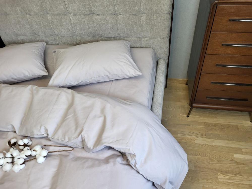 Комплект постельного белья Коло, фланель (байка) Евро размер, наволочки 50/70  Серый муссон S146