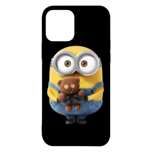 Чехол для iPhone 12 Миньон с мишкой (6236974-2-39466)