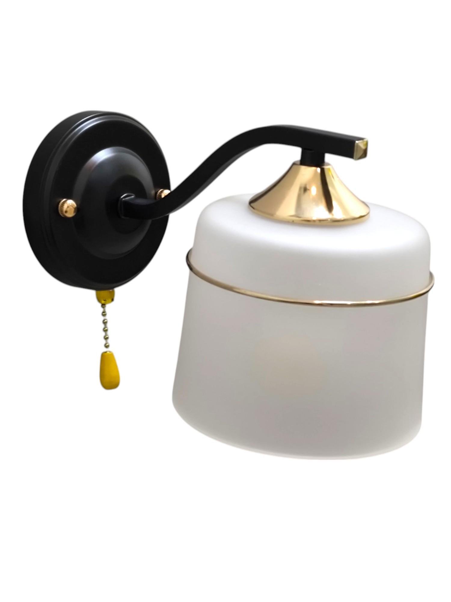 Бра LK-730W/1 E27 BK+FG (29-412)