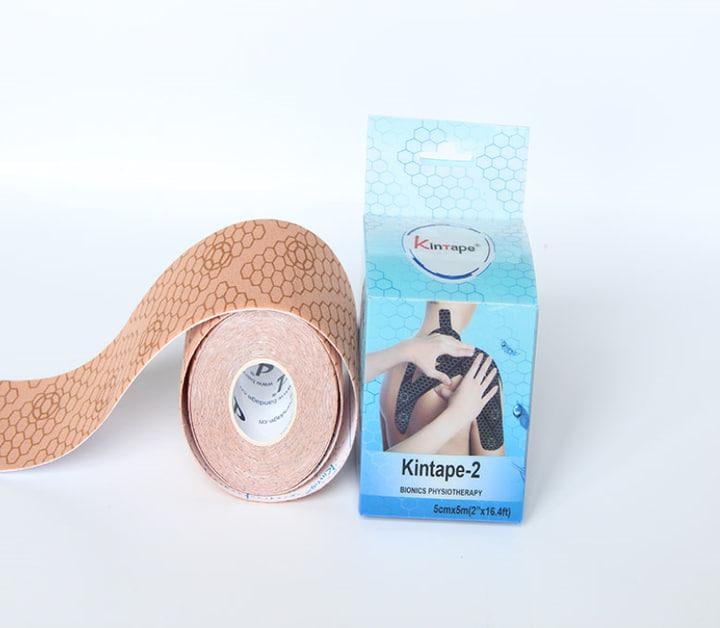 Кинезиотейп DL KinTape2 с индикатором натяжения 5 см х5 м Бежевый