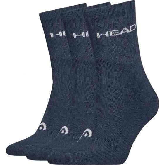Носки Head ELEMENTS ALL SPORTS SHORT CREW 3P 701229009-003 3 пары р. 39-42 Темно-синий (56984-115)