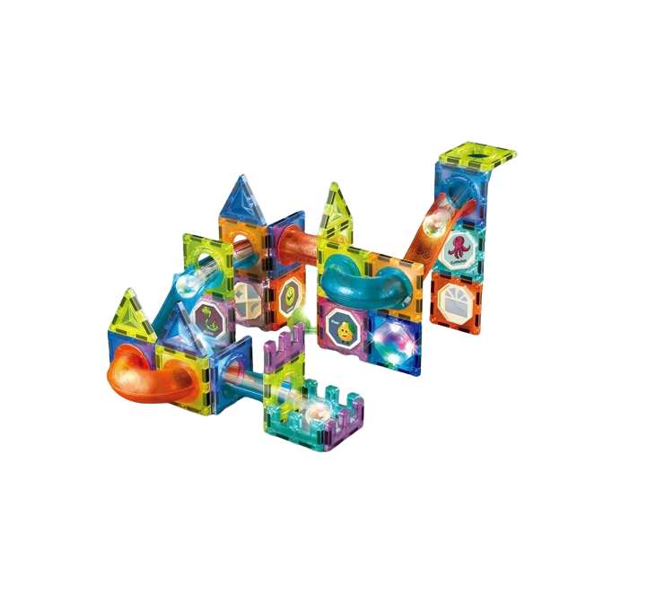 Конструктор лабиринт магнитный светящийся 75 деталей Разноцветный Конструктор лабиринт магнитный светящийся 75 деталей Разноцветный