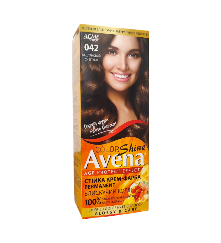 Стойкая крем-краска для волос Acme Color AVENA 042 Каштановый