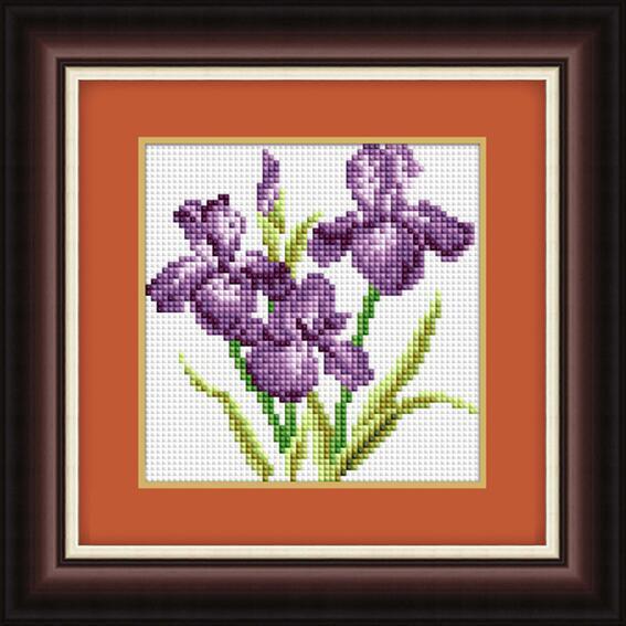 Алмазная мозаика Dream Art Три ириса 15x15 см (DA.30006)