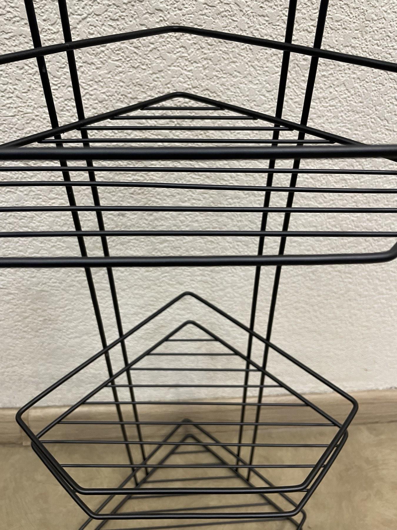 Полка угловая MOBILITY 4-х ярусная для ванной комнаты металлическая 80х19,5х19,5 см Черный (26647767) - фото 9