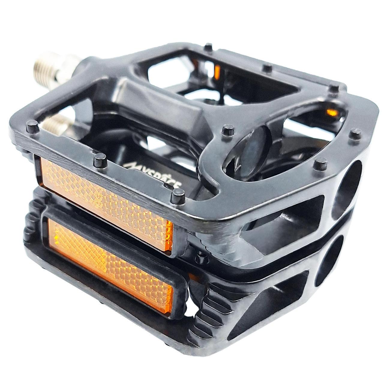 Педали велосипедные алюминиевые Myspace JTB004 на промподшипниках Черный (G0001171)