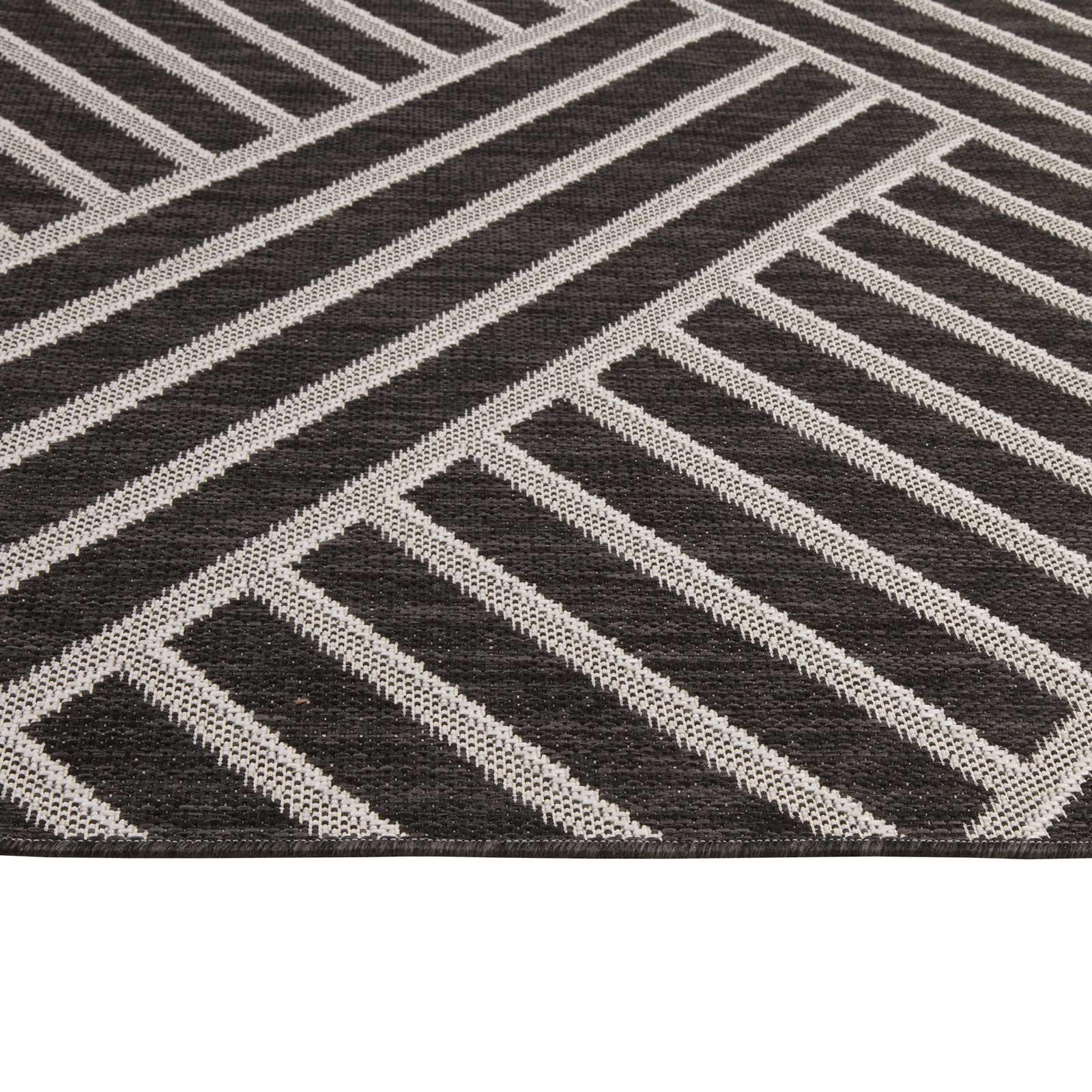 Ковер безворсовый на резиновой основе DAKARIA Karat Flex Run 19652/80 1,50x2,50 м Черный (00-00011576) - фото 6