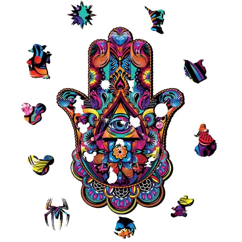 Пазл дерев'яний Хамса А4 (1081) - фото 2 Пазл дерев'яний Хамса А4 (1081) - фото 2