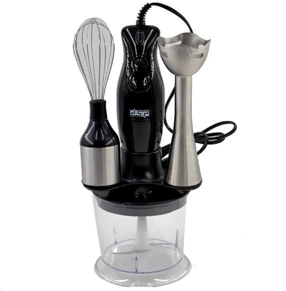 Блендер DSP KM-1004 4в1 погрузной со съемной ножкой и 2 насадками 2 скорости 200 Вт Черный (12852026) Блендер DSP KM-1004 4в1 погрузной со съемной ножкой и 2 насадками 2 скорости 200 Вт Черный (12852026)